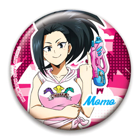 Momo Yaoyorozu My Hero Academia Water Gun Trading Button [USED]