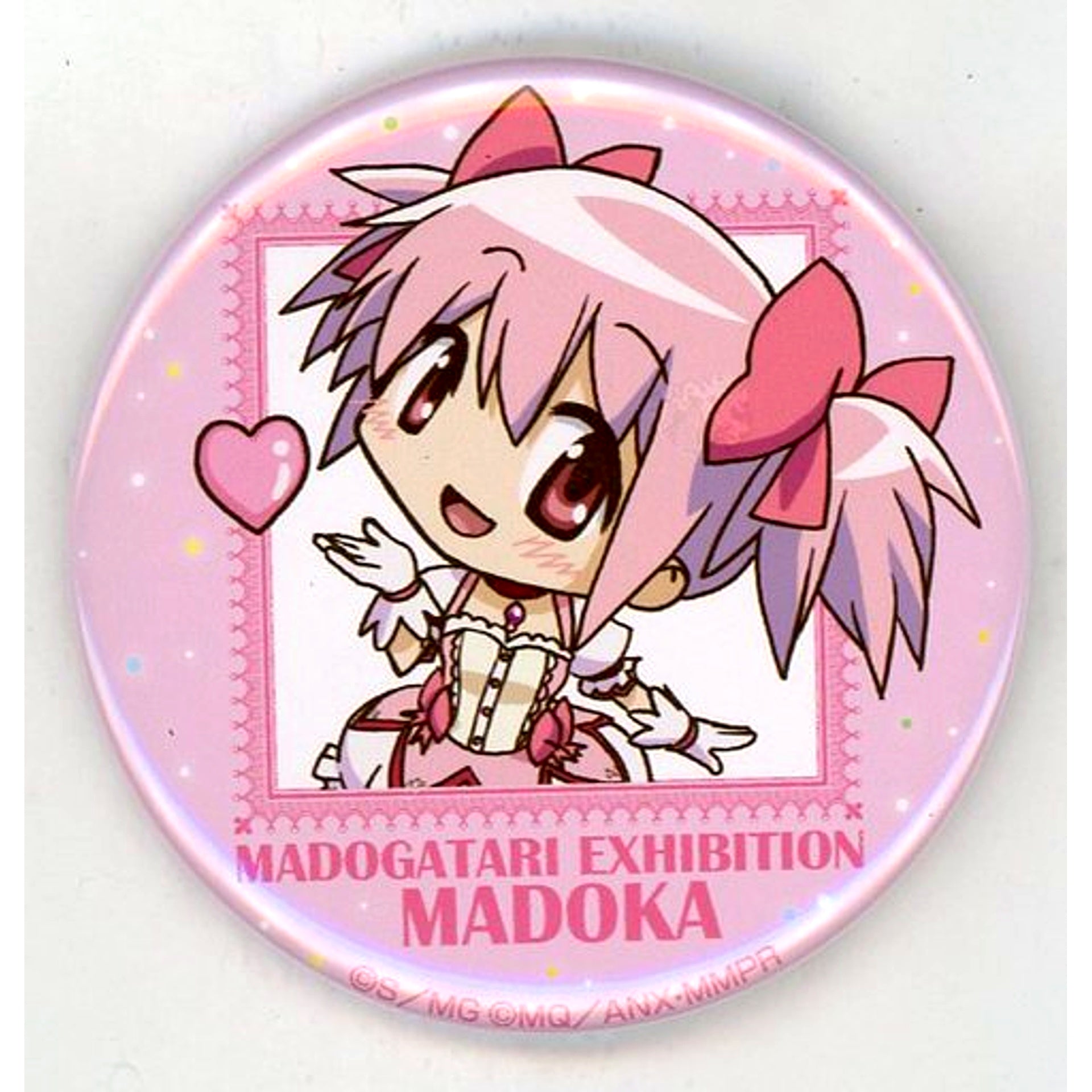 Madoka Kaname Puella Magi Madoka Magica x Monogatari Series MADOGATARI Exhibition Collection Button [USED]