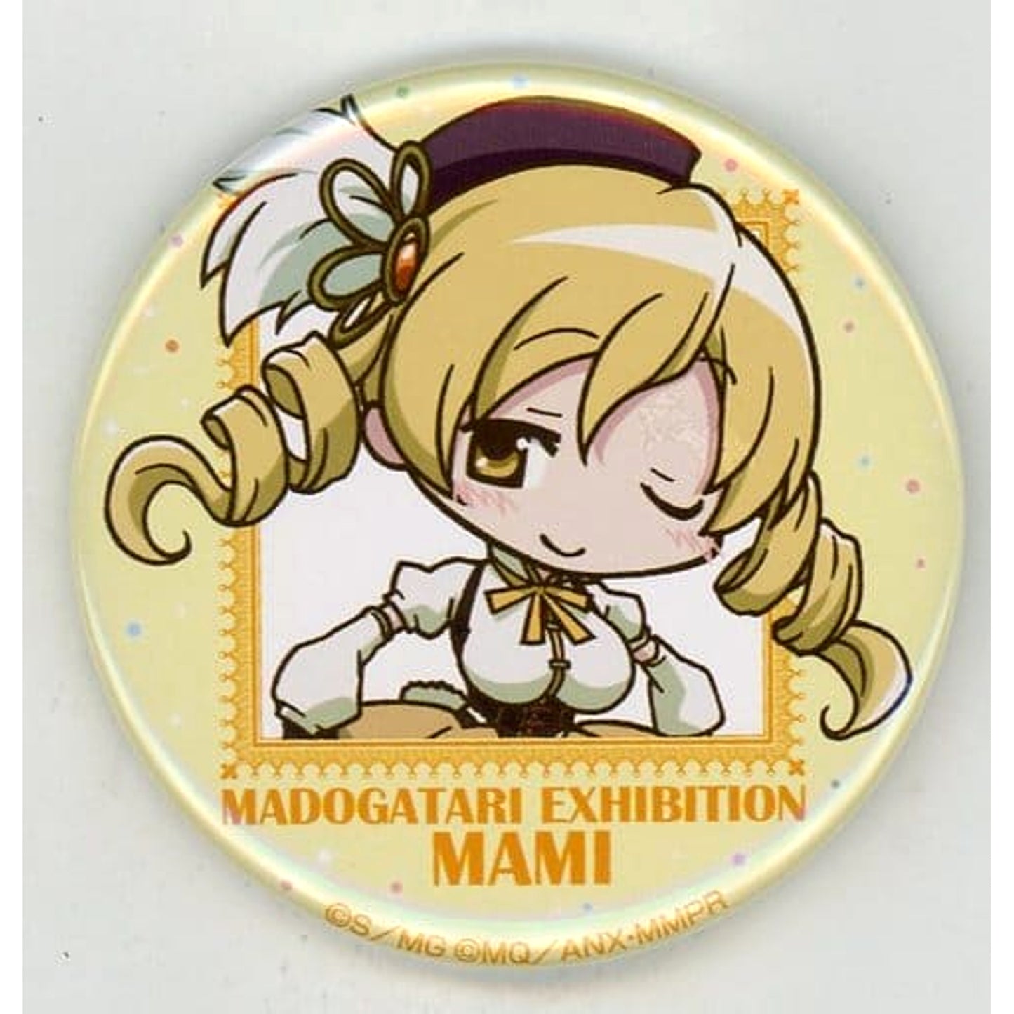 Mami Tomoe Puella Magi Madoka Magica x Monogatari Series Collection Button Madogatari Exhibition [USED]