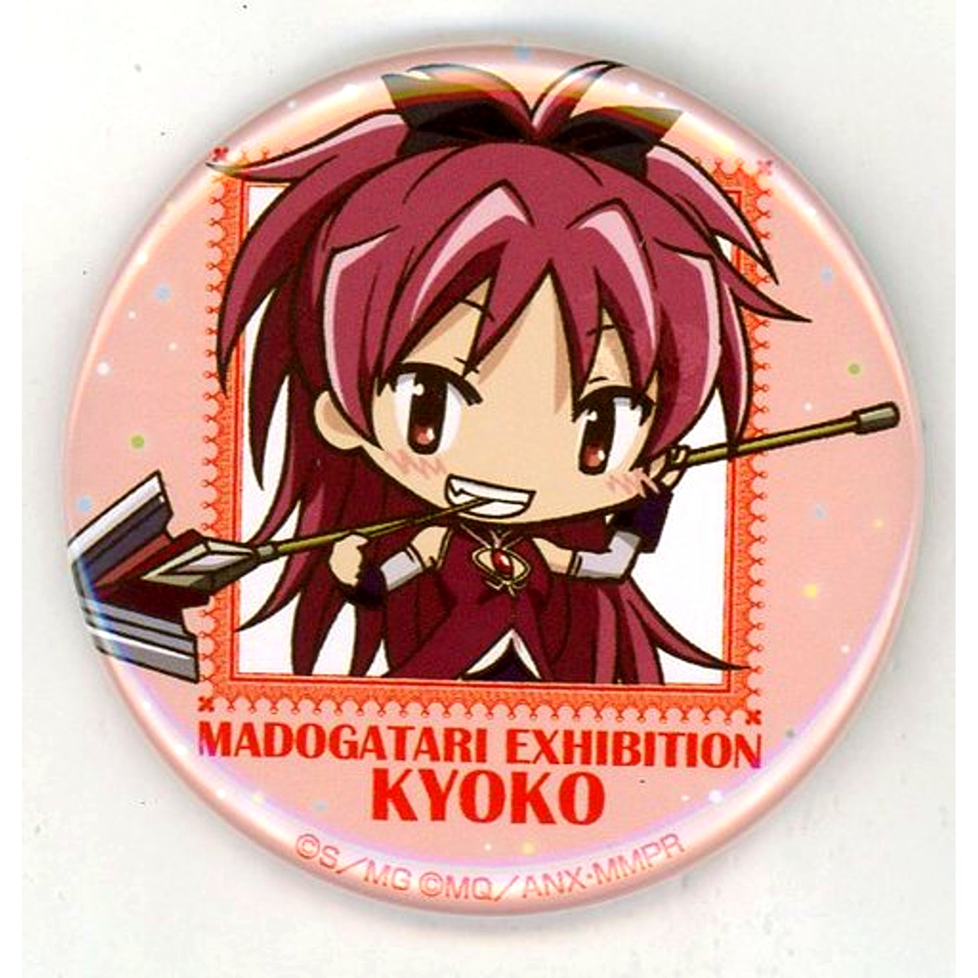 Kyoko Sakura Puella Magi Madoka Magica x Monogatari Series Collection Button MADOGATARI Exhibition [USED]