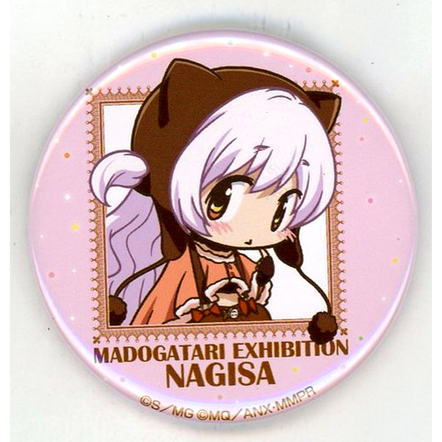 Nagisa Momoe Puella Magi Madoka Magica x Monogatari Series Collection Button MADOGATARI Exhibition [USED]