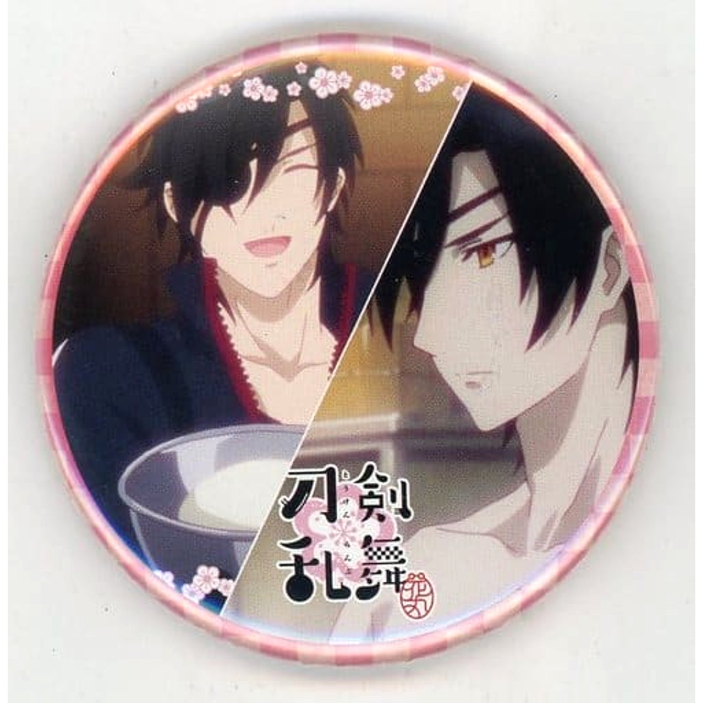 Touken Ranbu: Hanamaru Shokudaikiri Mitsutada Original Can Badge Gamers Limited Blu-ray/DVD Vol.3 Purchase Bonus Buttons [USED]