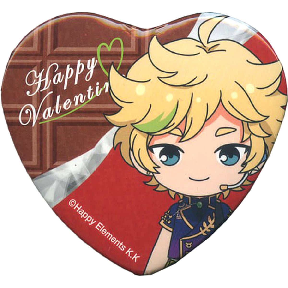 Sora Harukawa Ensemble Stars! Heart Button Group B Valentine Marukaku Kan Badge 2018 Ver. [USED]