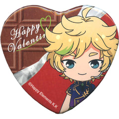 Ensemble Stars! Sora Harukawa Heart Can Badge Group B Valentine Marukaku Kan Badge 2018 Ver. Buttons [USED]