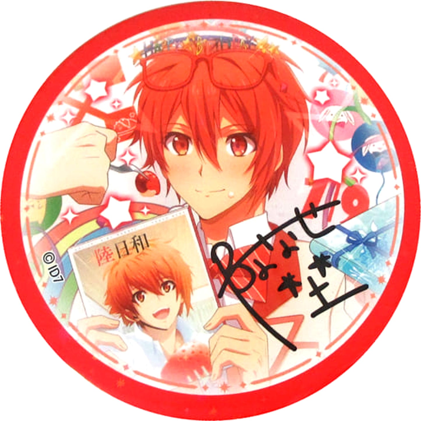 Riku Nanase IDOLiSH7 Chara Badge Collection Birthday 2017 [USED]