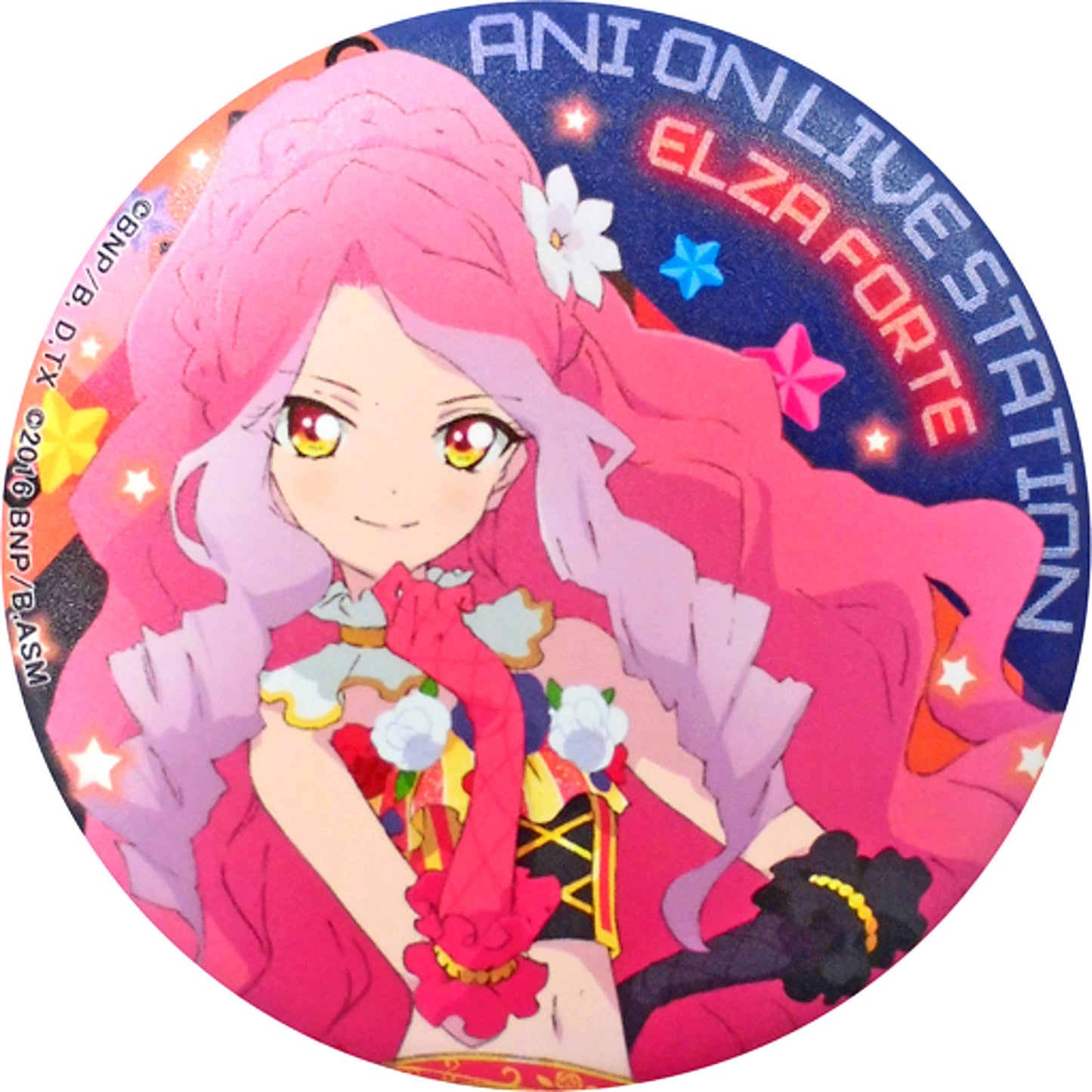 Elza Forte Mag Badge 1 Aikatsu! x AniON STATION All Aikatsu Stars! Live Station 2 DJ Live Japan Tour [USED]