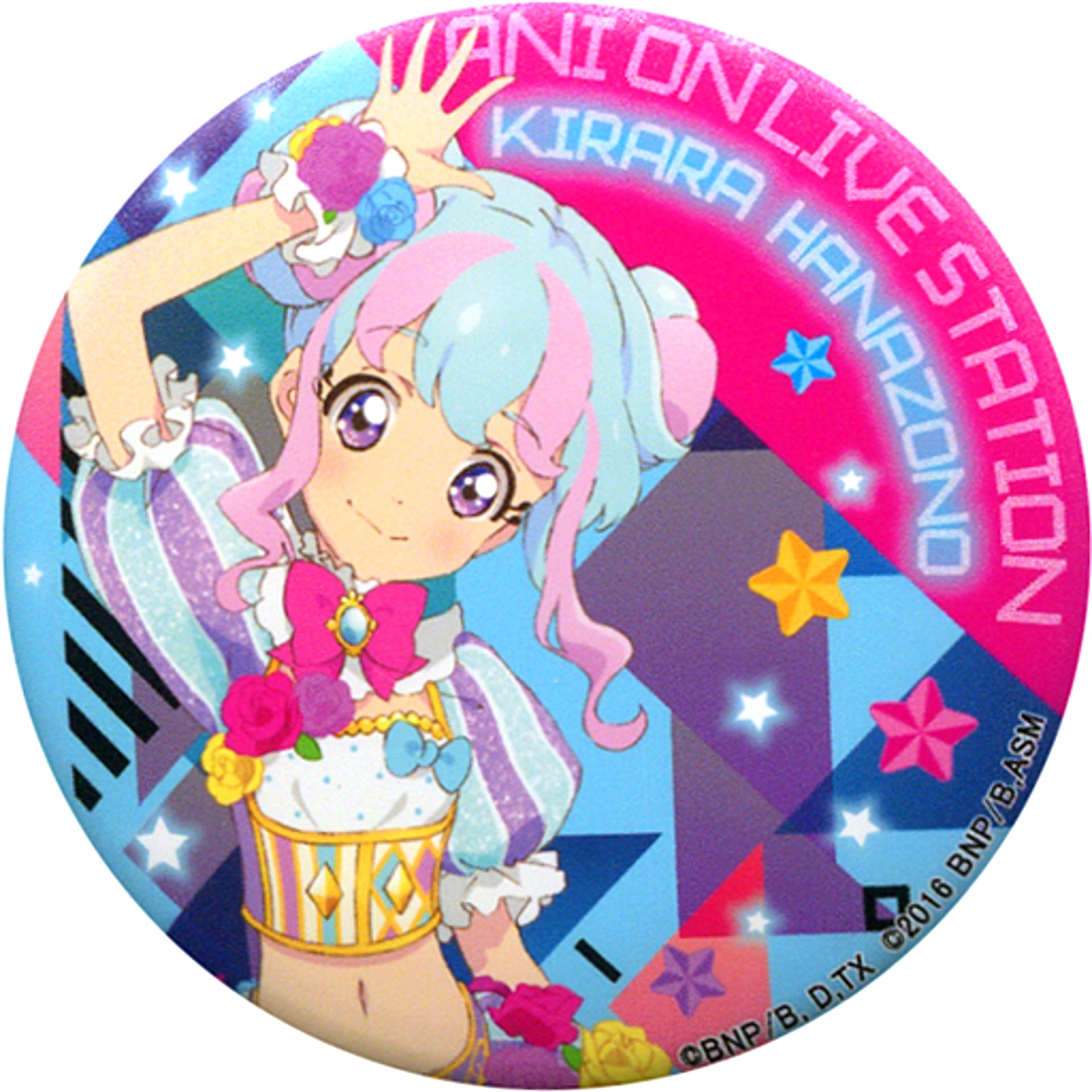 Kirara Hanazono Aikatsu! x AniON Station All Aikatsu Stars! Live Station 2 DJ Live Japan Tour Magnet Button 1 [USED]