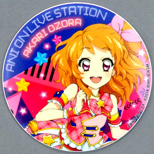 Akari Ozora Aikatsu! x AniON Station All Aikatsu Stars! Live Station 2 DJ Live Japan Tour Magnet Button 1 [USED]