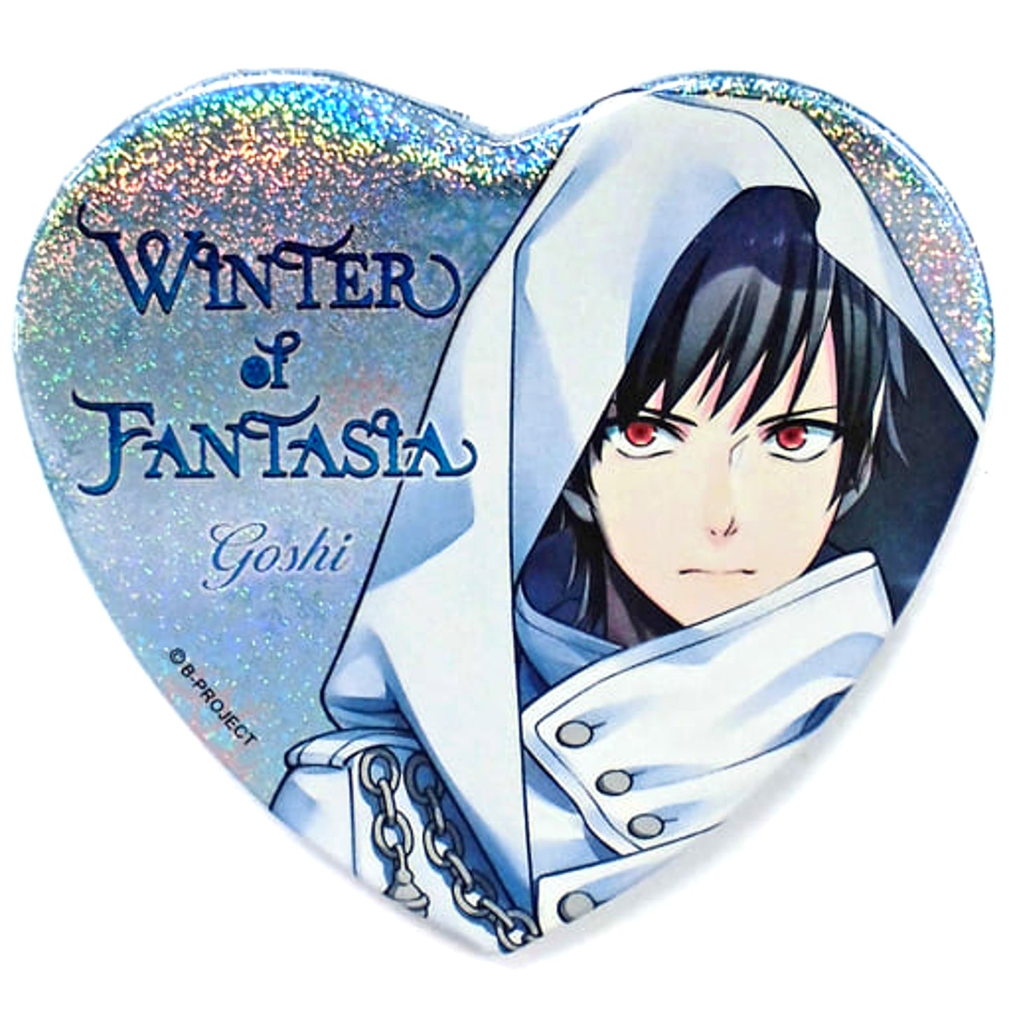 Kaneshiro Goushi B-Project Holo Heart-Shaped Button Universal Studios Japan B-Project Winter of Fantasia Limited Goods Purchase Benefits [USED]