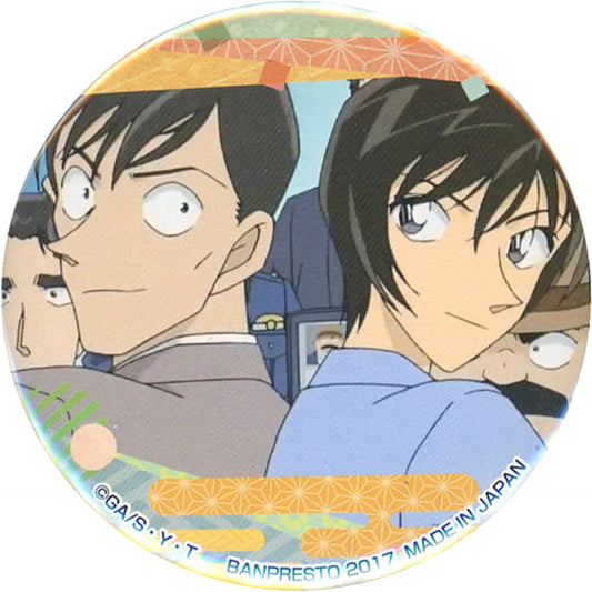 Wataru Takagi Miwako Sato Detective Conan Button Ichiban Cafe Conan Chaya Limited [USED]