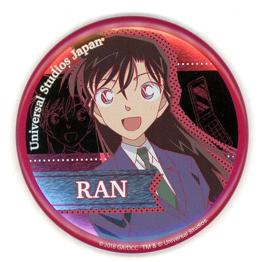 Ran Mouri Detective Conan World Collectible Button Universal Studios Japan 2018 Ltd [USED]