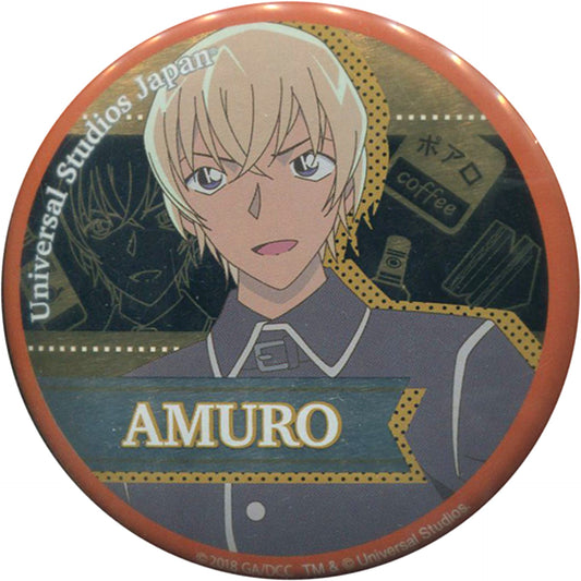 Toru Amuro Detective Conan World Collectible Button Universal Studios Japan 2018 Ltd [USED]