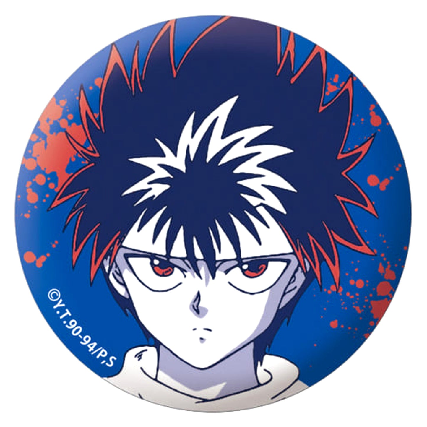 Yu Yu Hakusho Hiei Trading Can Badge Color Palette Ver. Buttons [USED]