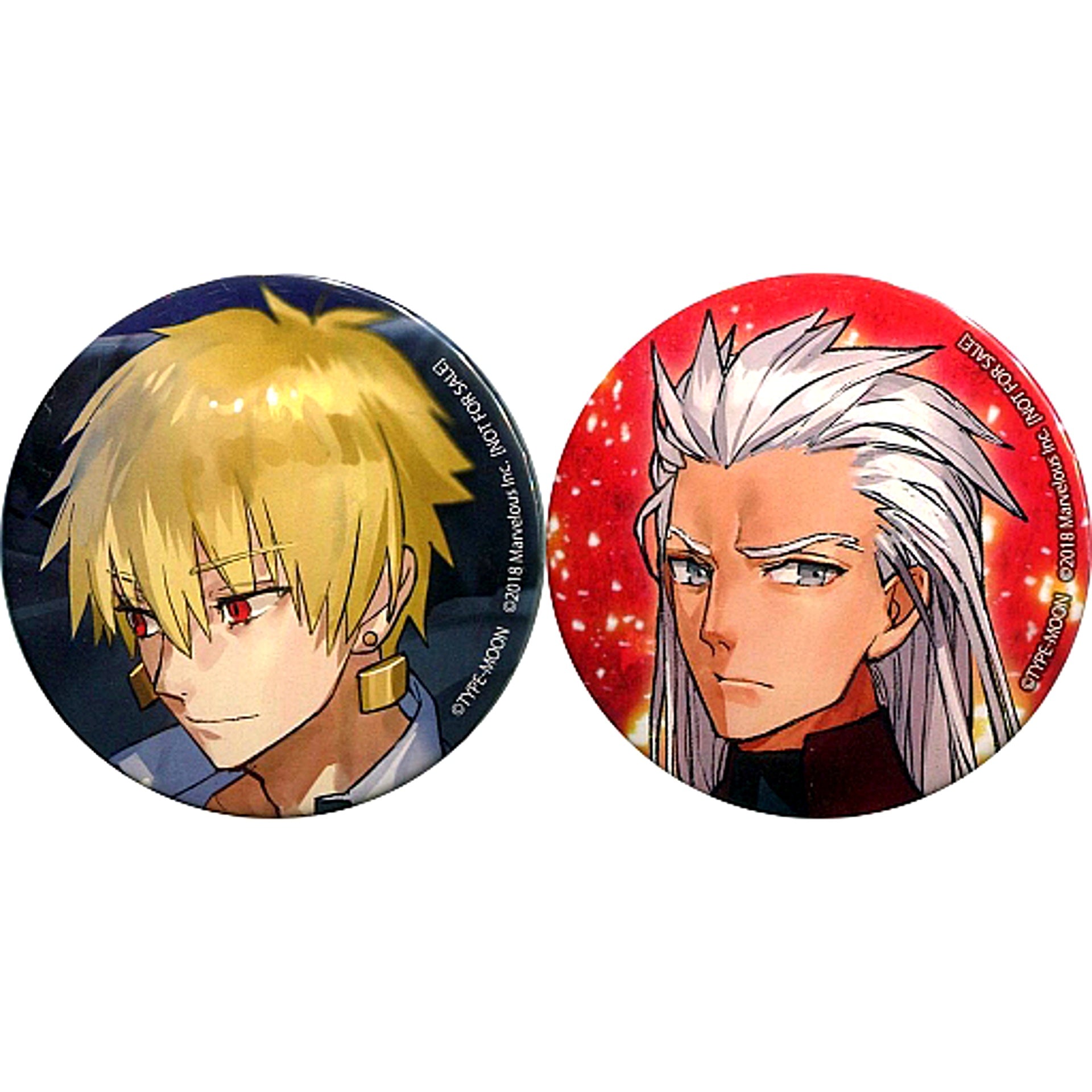 Set of 2 Gilgamesh and Nameless Fate/EXTELLA LINK Button PS4 PS Vita Software Animate Purchase Bonus [USED]