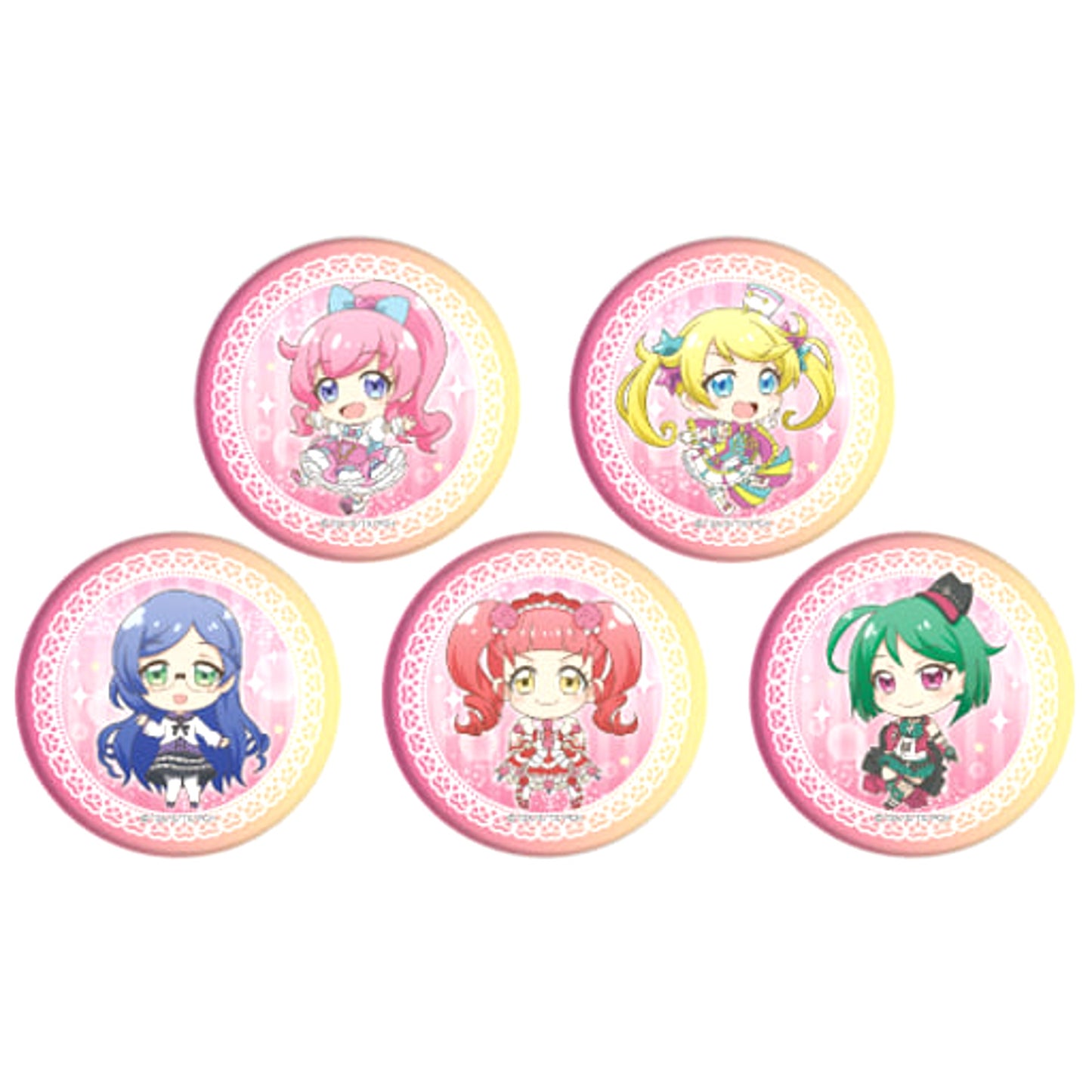 Mirai Momoyama & Others Kiratto Pri Chan All 5 Types Set SD Design Button 1 [USED]
