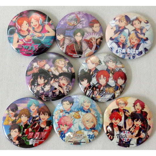 Ensemble Stars! UNDEAD & Others Jacket Pattern Can Badge animate Limited Bonus for Purchasing Unit Song CDs Vol.3-Vol.8 All 8 Types Set Buttons [USED]