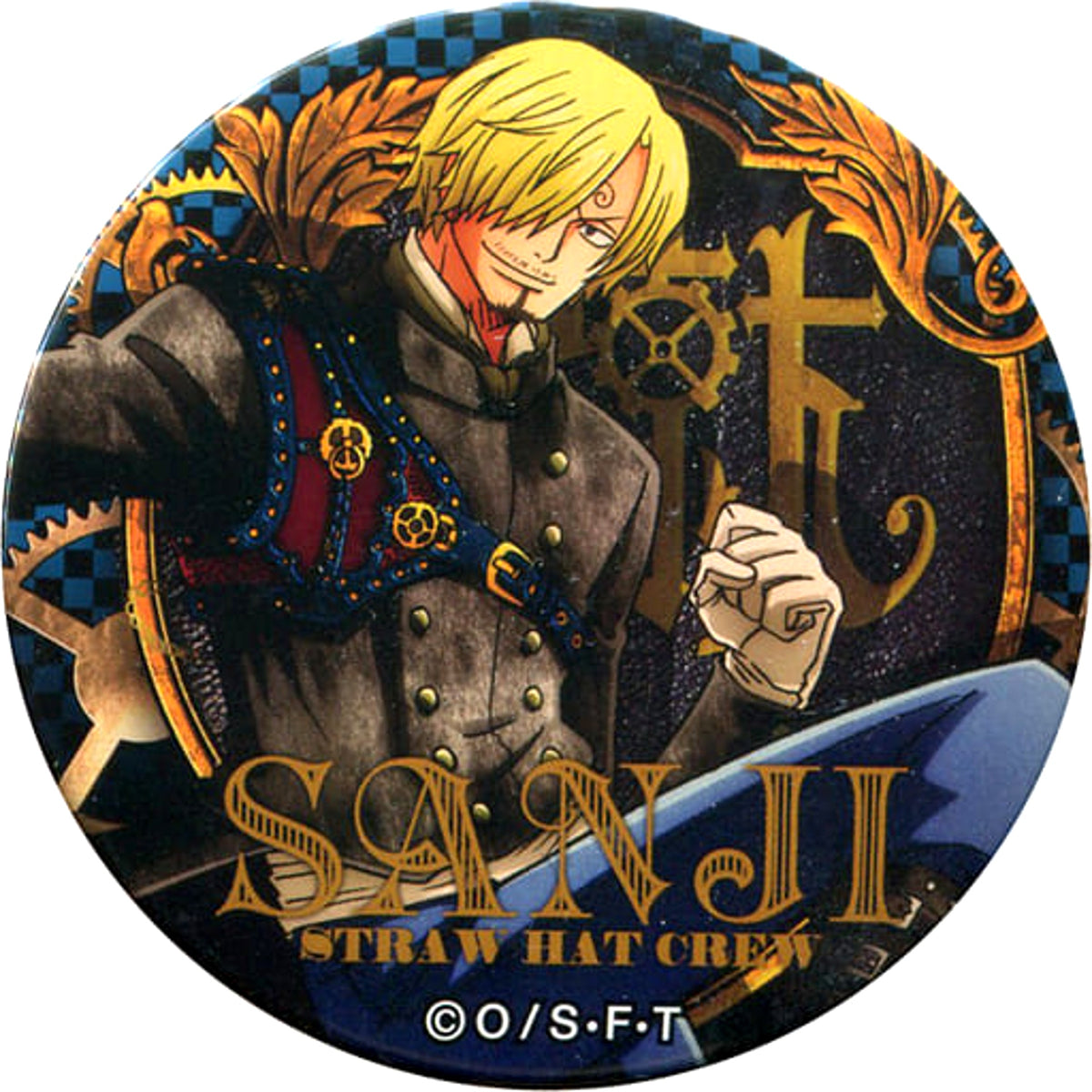 One Piece Sanji Yakara Can Badge Part 11 Engine Buttons [USED]