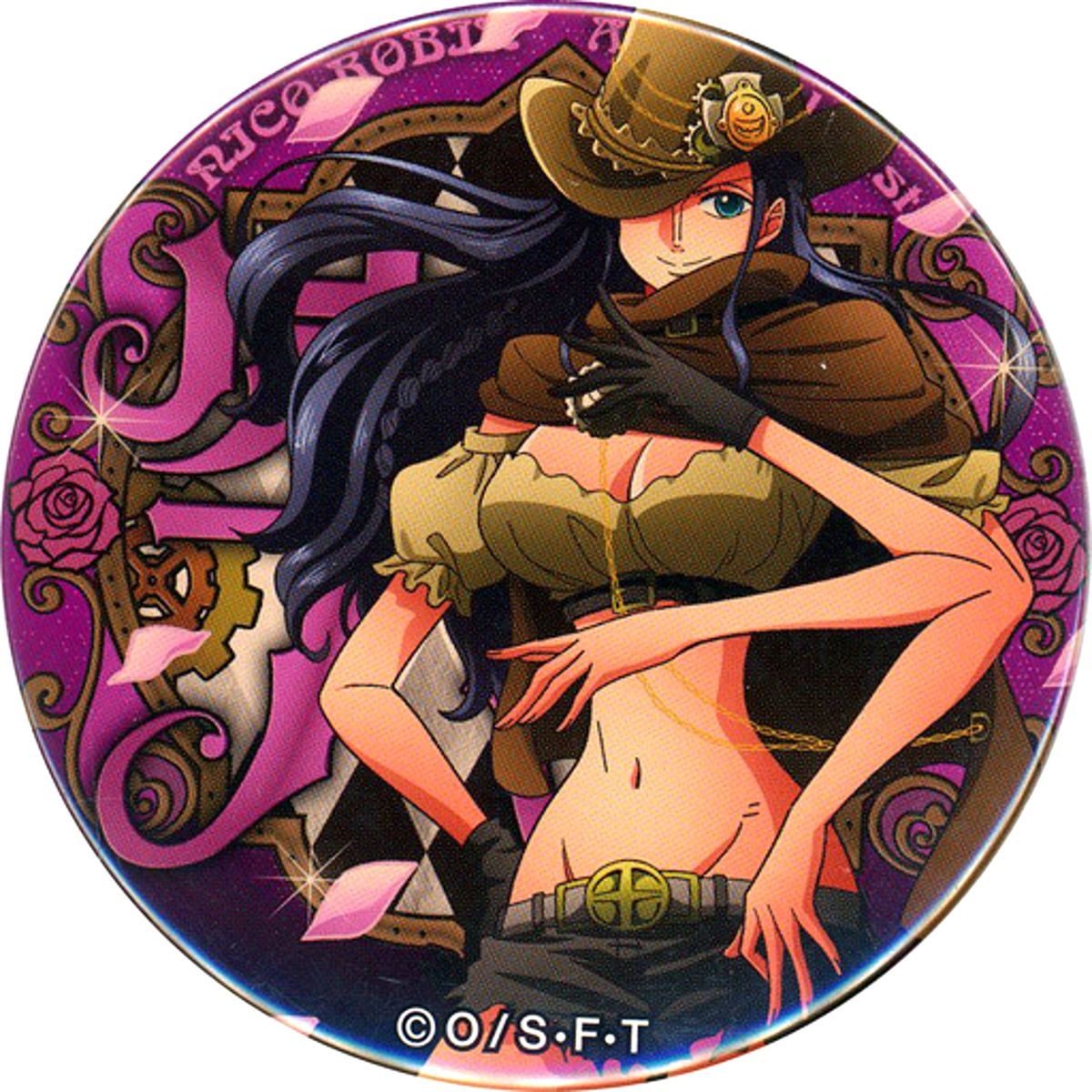 Nico Robin One Piece Yakara 11th Series ENGINE Button [USED]