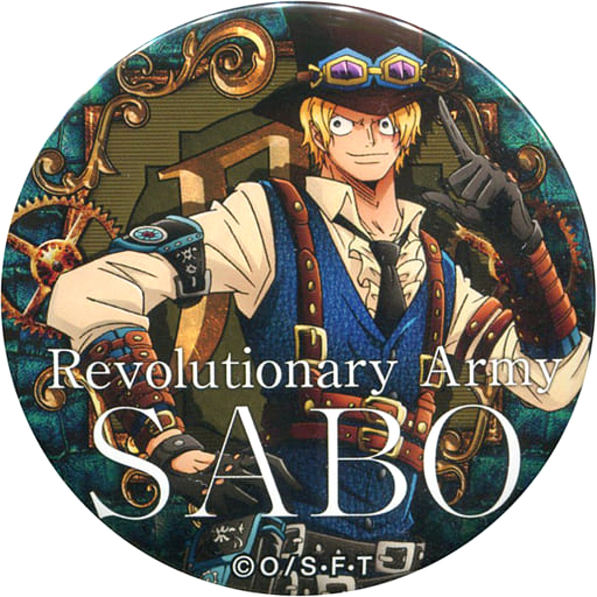 One Piece Sabo Yakara Can Badge Part 11 Engine Buttons [USED]