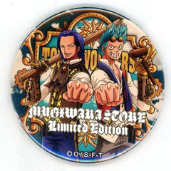 One Piece Iceburg Franky Yakara Can Badge Part 11 Engine Straw Store Limited Buttons [USED]