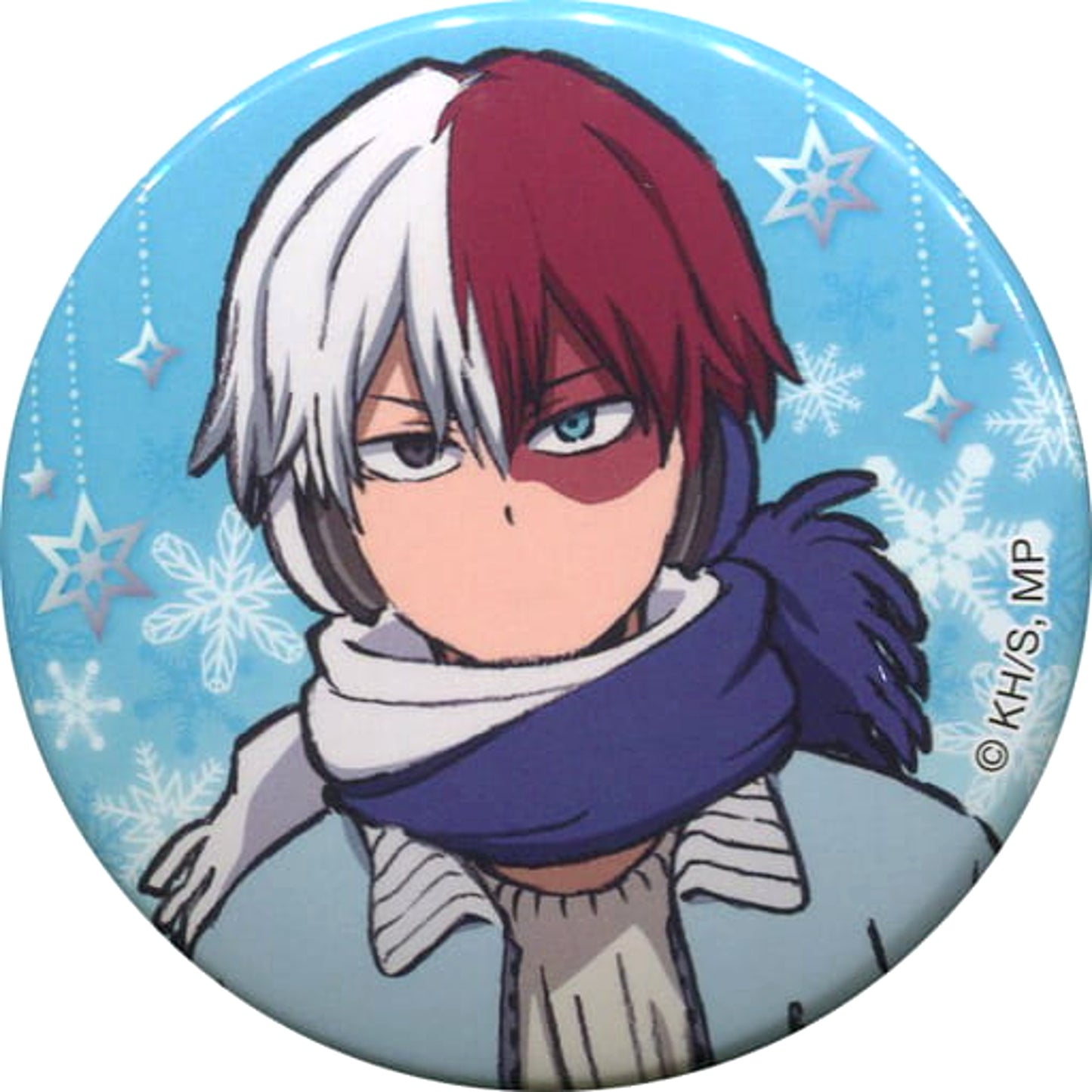 My Hero Academia Shoto Todoroki Character Badge Collection Snowball Fight Buttons [USED]