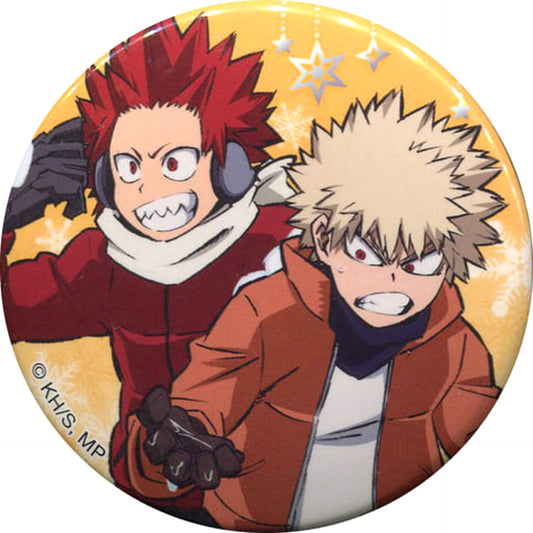 My Hero Academia Katsuki Bakugo Eijirou Kirishima Character Badge Collection Snowball Fight Buttons [USED]