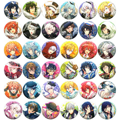 IDOLiSH7 Banri Ogami & Others Ichiban Kuji Memorial Series Can Badge Prize E All 18 Types Set Buttons [USED]