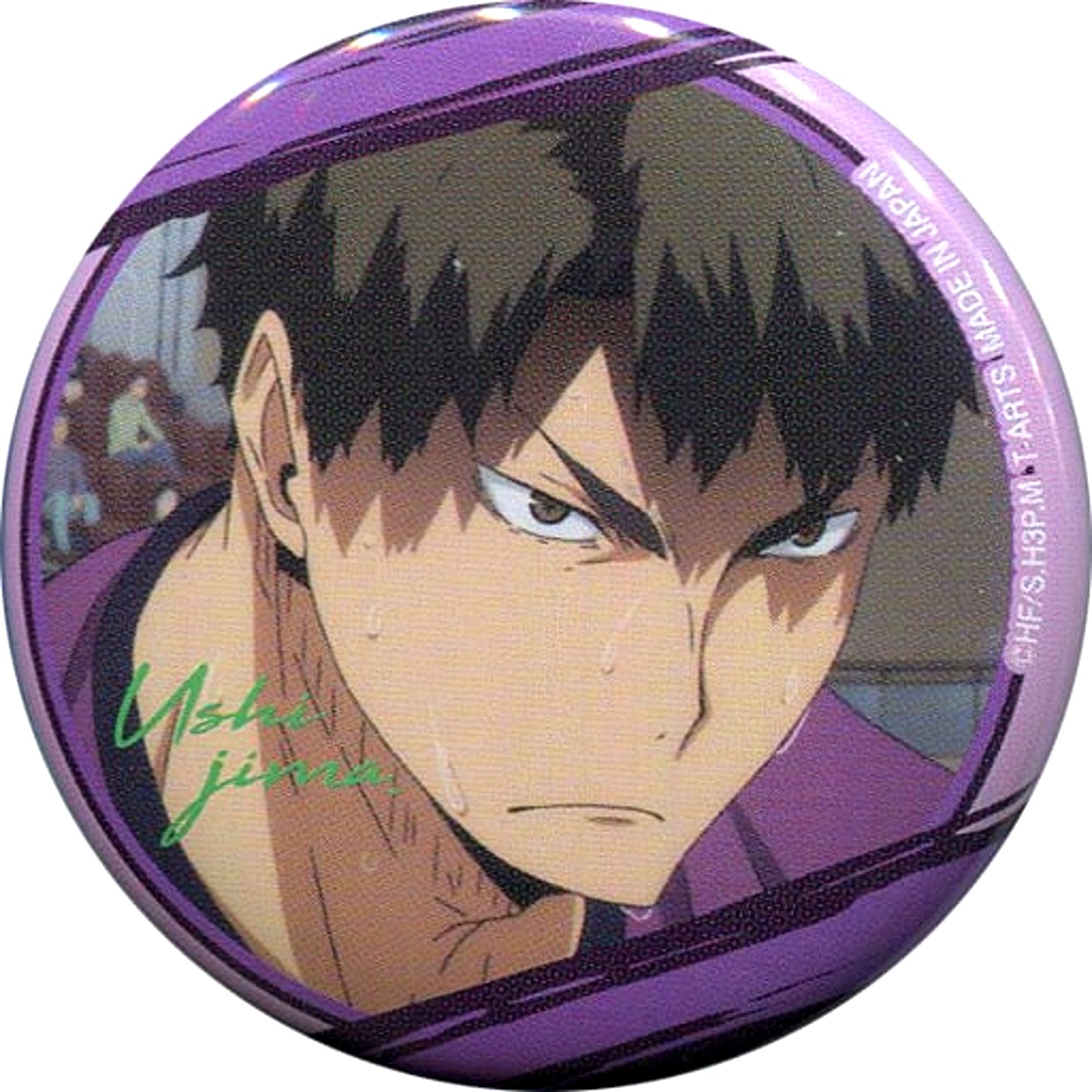 Wakatoshi Ushijima Haikyu!! Karasuno High School VS Shiratorizawa Academy Passion Button 2 [USED]