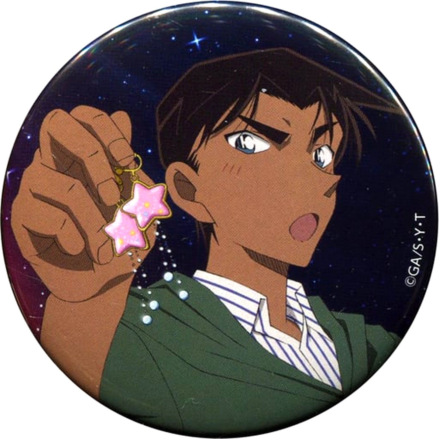 Single Heiji Hattori Detective Conan Trading Button Set [USED]