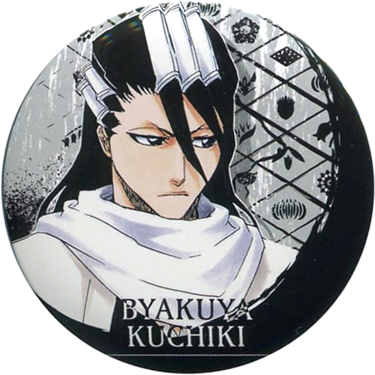 Bleach Byakuya Kichiki Collection Can Badge WJ 50th Anniversary Exhibition Ver. Part 1 50th Anniversary Weekly Shonen Jump Exhibition Vol.3 Limited Buttons [USED]