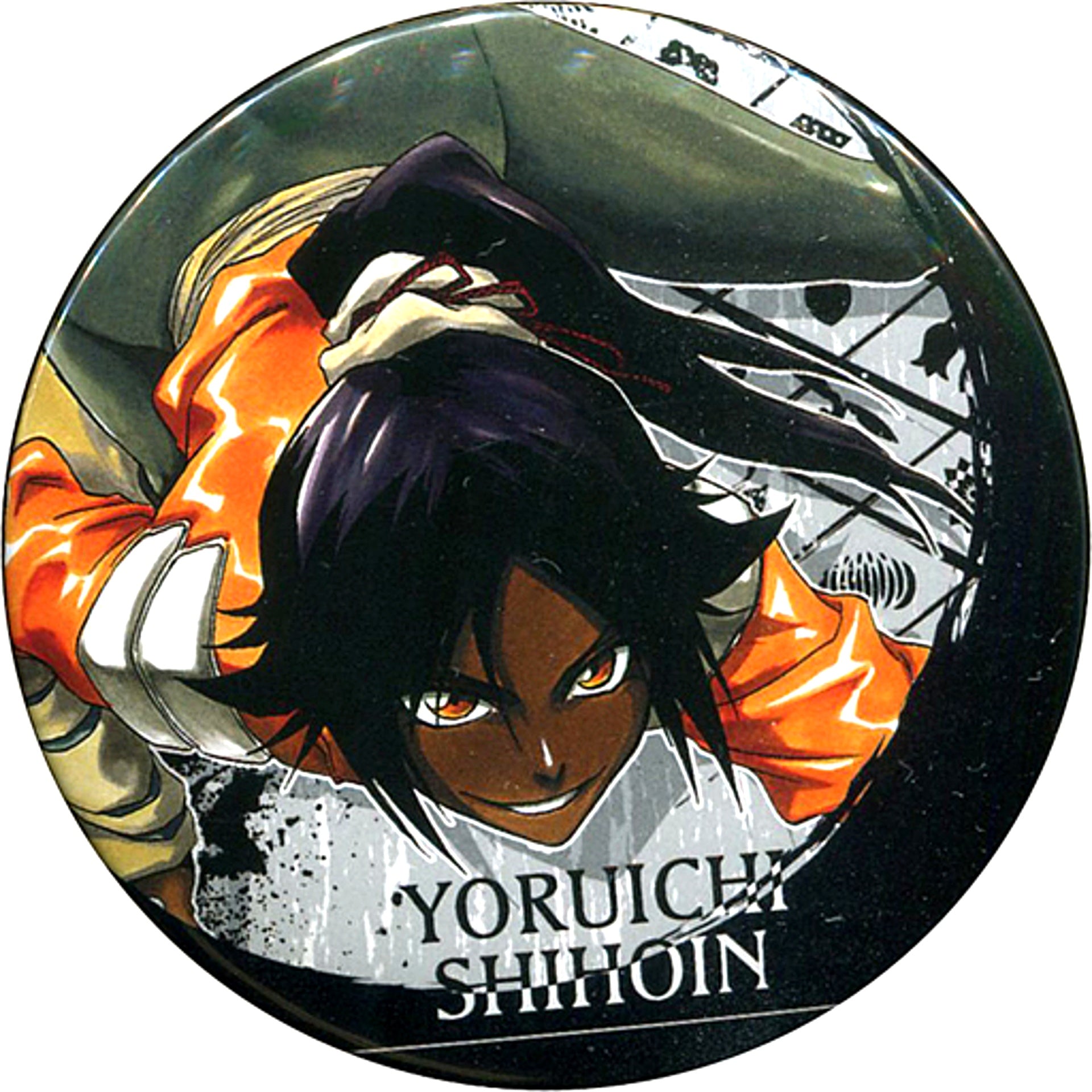 Yoruichi Shihoin BLEACH Collection Button WJ 50th Anniversary Exhibition Ver. Vol.1 Weekly Shonen Jump Exhibition VOL.3 Goods [USED]
