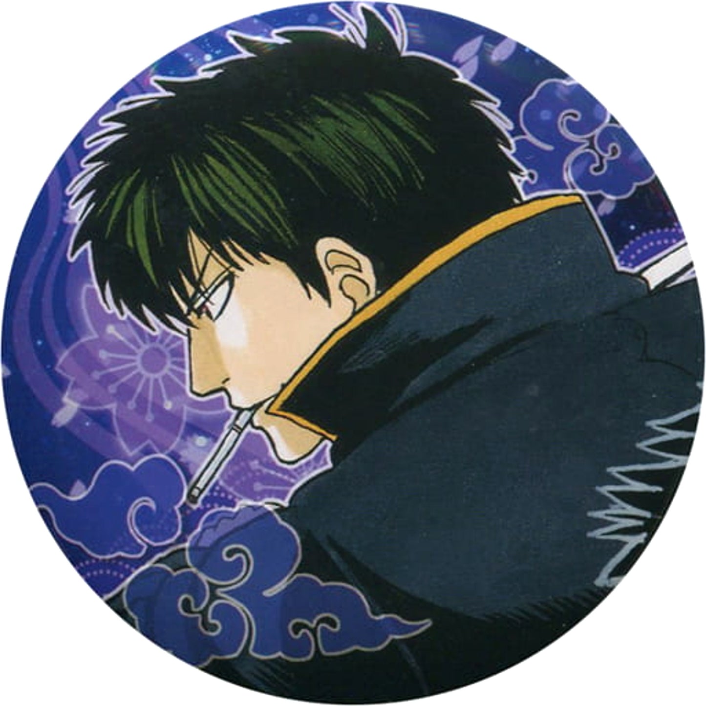 Gintama Toushirou Hijikata Collection Can Badge WJ 50th Anniversary Exhibition Ver. Part 1 50th Anniversary Weekly Shonen Jump Exhibition Vol.3 Limited Buttons [USED]