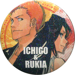 Bleach Ichigo Kurosaki Rukia Kuchiki Rhea Collection Can Badge WJ 50th Anniversary Exhibition Ver. Part 2 50th Anniversary Weekly Shonen Jump Exhibition Vol.3 Limited Buttons [USED]