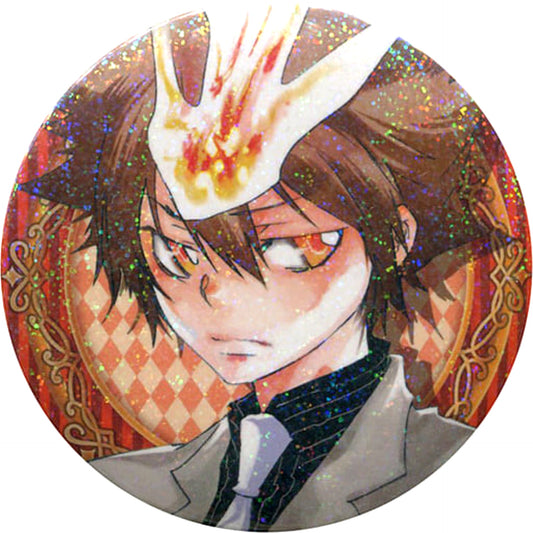 Reborn! Tsunayoshi Sawada White Jacket Rhea Collection Can Badge WJ 50th Anniversary Exhibition Ver. Part 2 50th Anniversary Weekly Shonen Jump Exhibition Vol.3 Limited Buttons [USED]