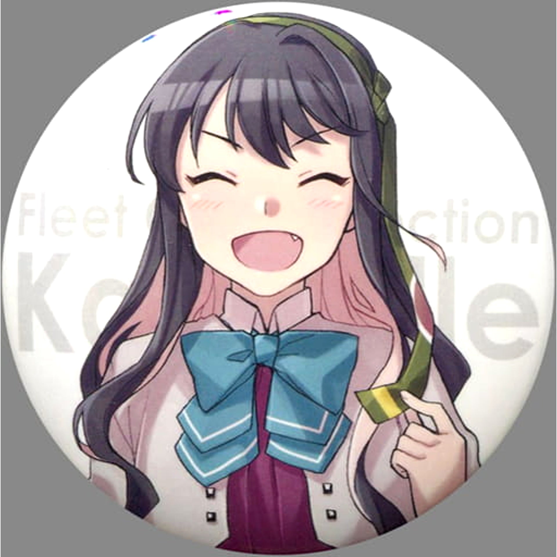 Kantai Collection -KanColle- Long Wave Officially Produced by the Chinjufu Administration Official Can Badge Chinjufu Second Zuiun Festival: Yomiuriland Anchorage Exclusive Attraction Experience Bonus Buttons [USED]