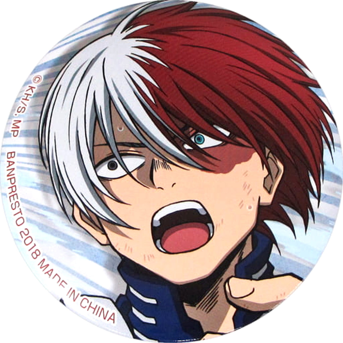 My Hero Academia Shoto Todoroki Ichiban Kuji Sara ni Mukou e Can Badge Prize G Buttons [USED]