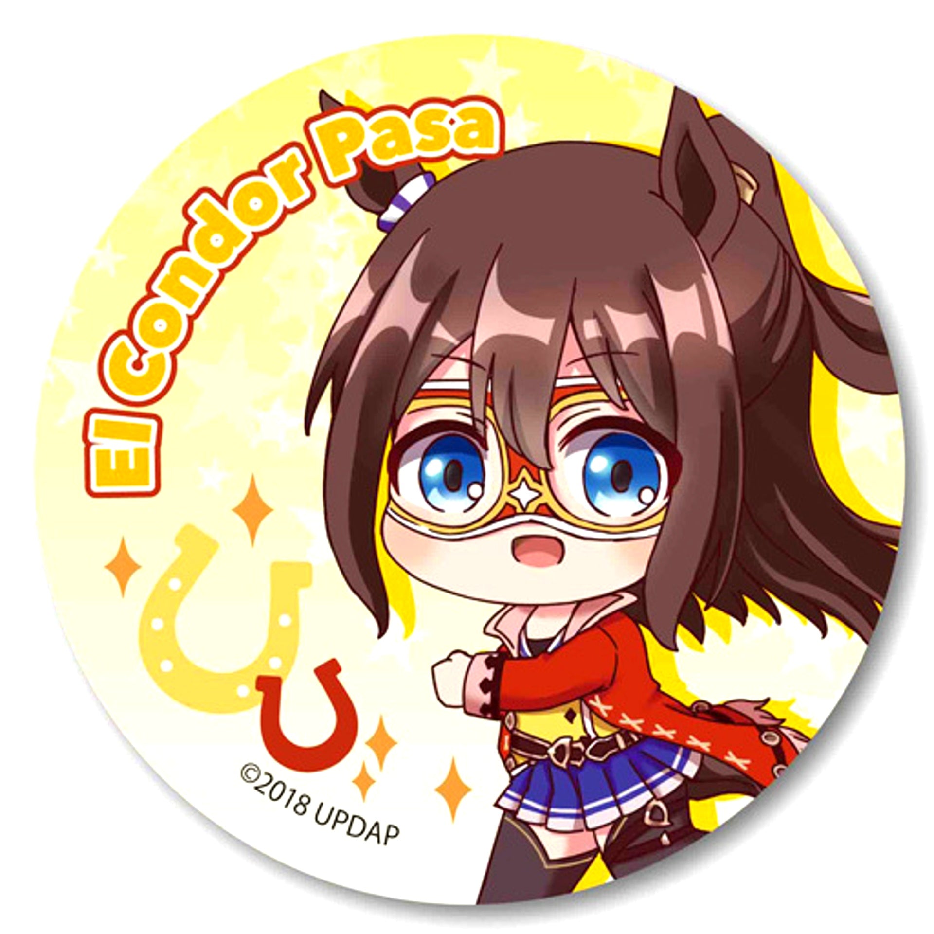 El Condor Pasa Uma Musume Pretty Derby Tekutoko Trading Button [USED]