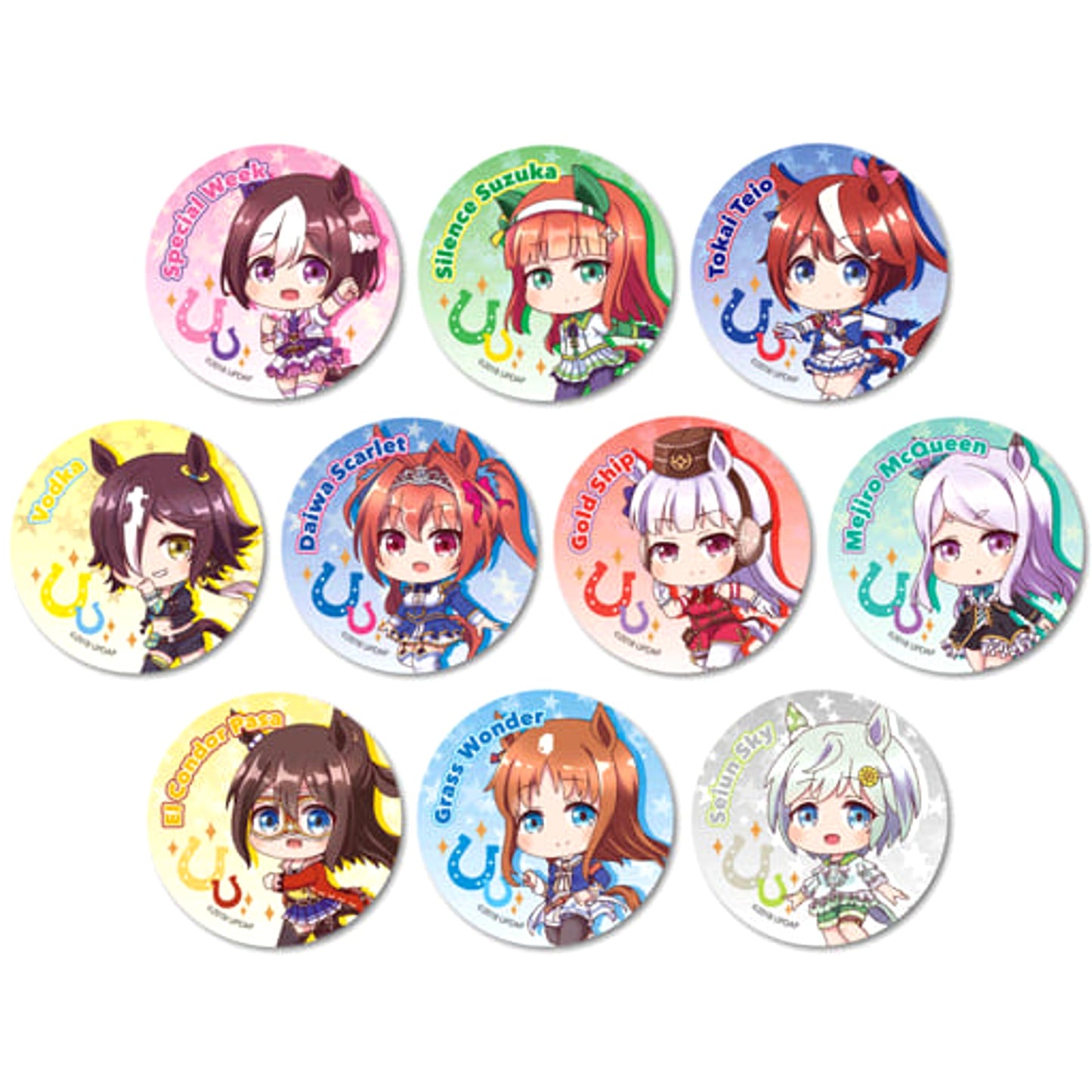 Special Week & Others Umamusume: Pretty Derby All 10 Types Set Tekutoko Random Button [USED]