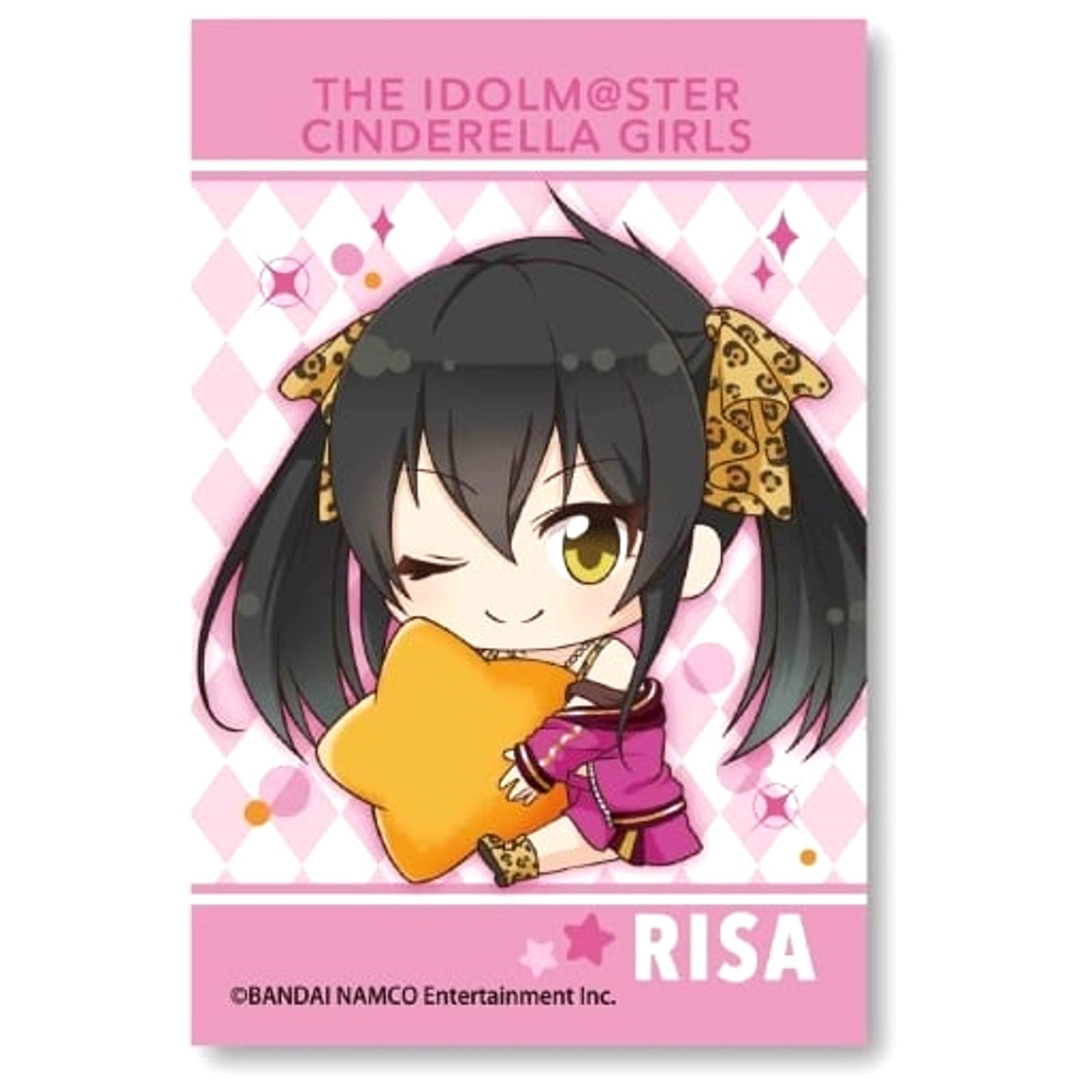 Risa Matoba THE IDOLM@STER Cinderella Girls Gyugyutto Big Square Button [USED]