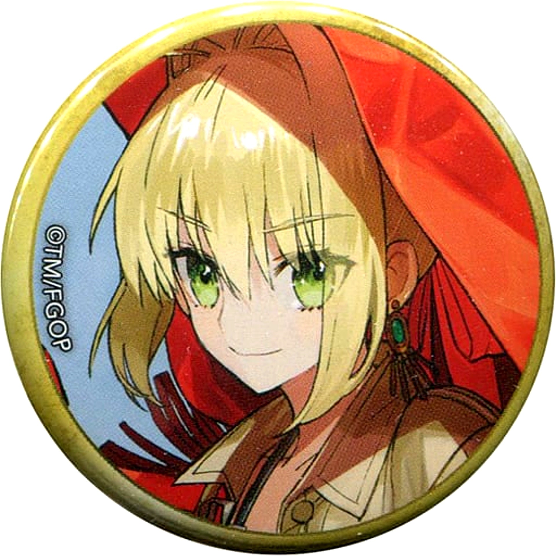 Fate/Grand Order Saber Nero Claudius Spirit Origin Summon Can Badge Fate/Grand Order Fes. 2018 3rd Anniversary Newly Drawn Servant A [USED]