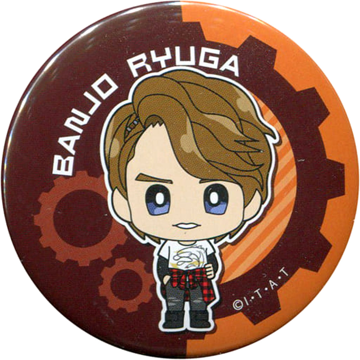 Kamen Rider Build: Be The One Ryuga Banjo Character Badge Collection Theater Limited Buttons [USED]