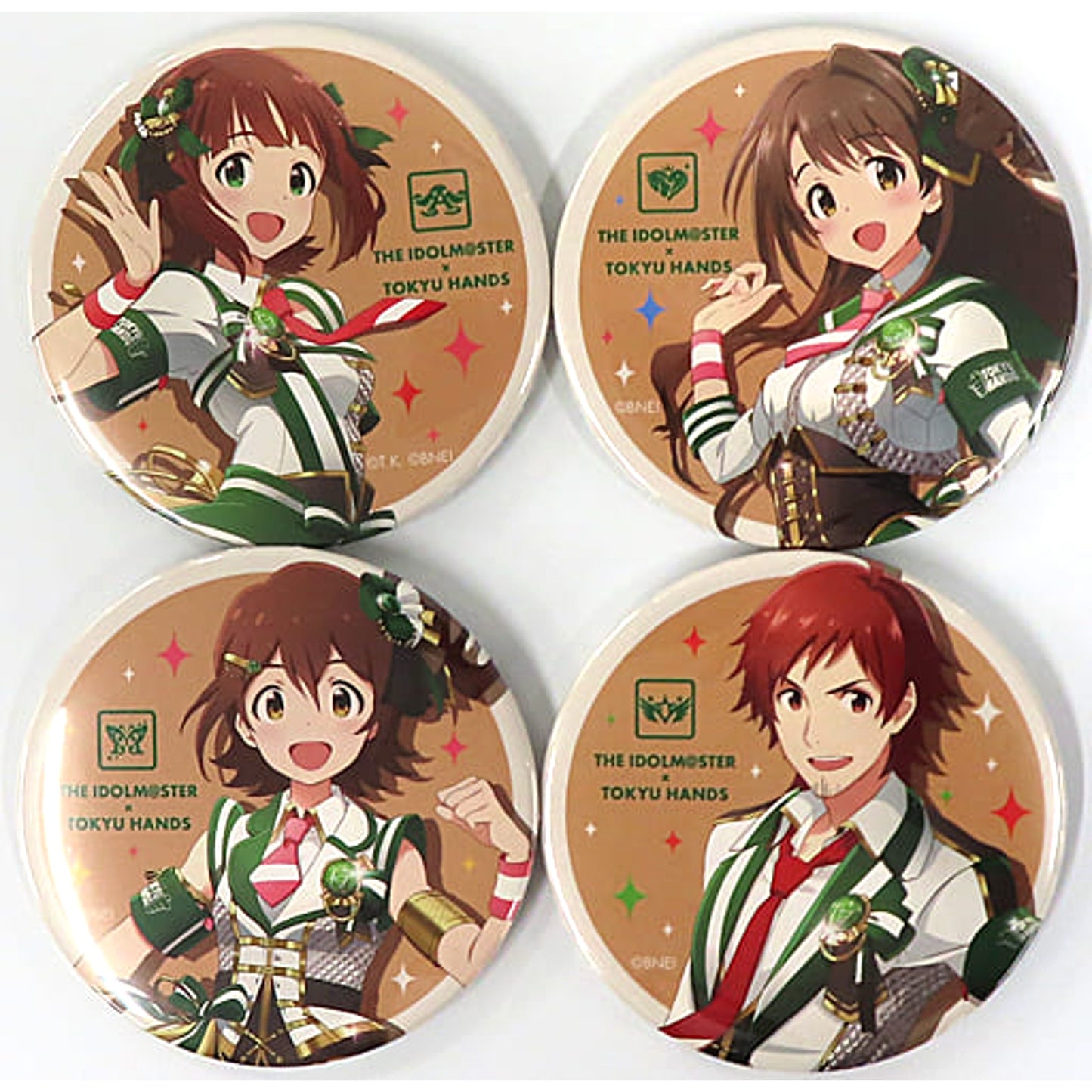 Haruka & Others THE IDOLM@STER X Tokyu Hands Set of 4 Original Button C94 Limited [USED]