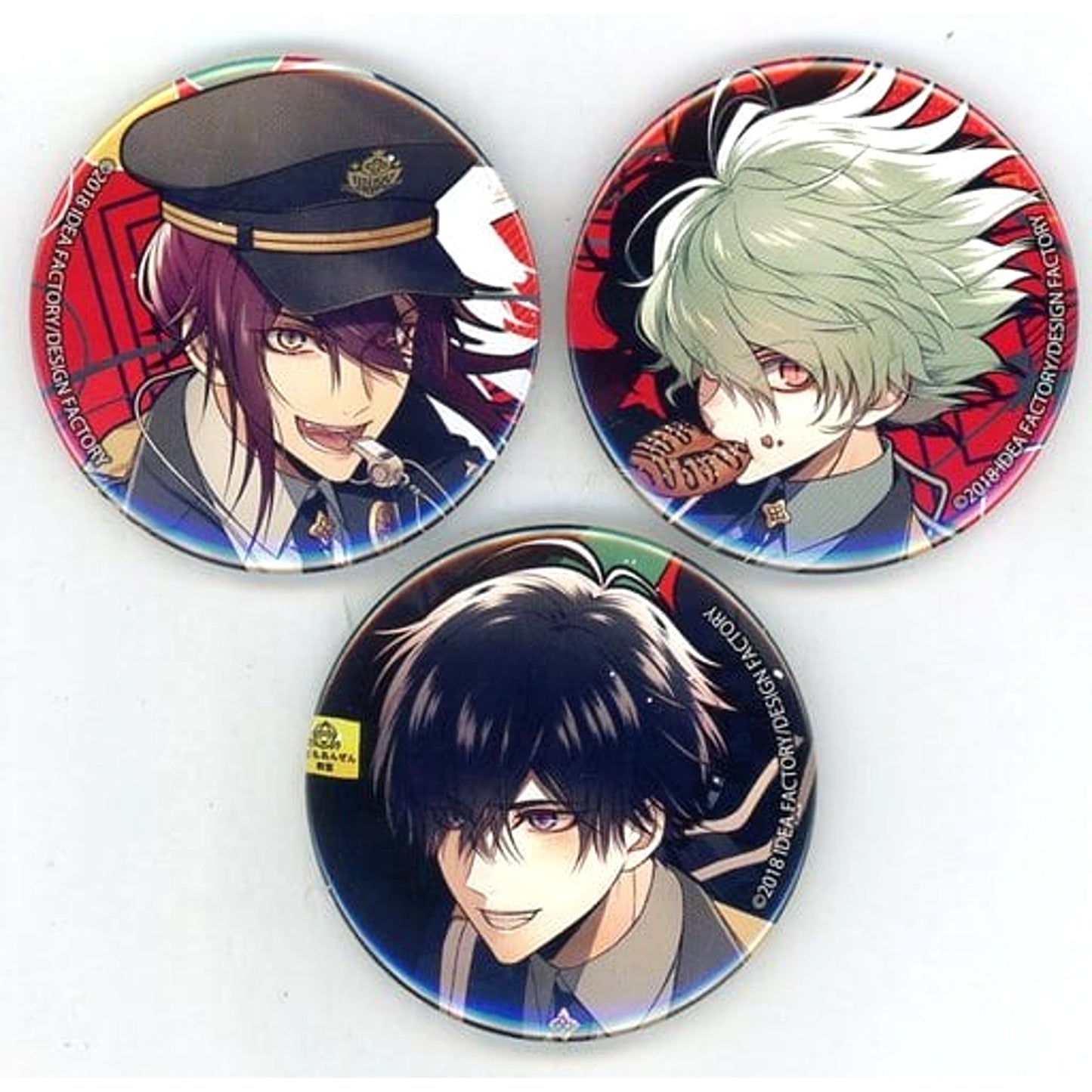 Collar x Malice: Unlimited Aiji Mineo Takeru Can Badge animate Limited PS Vita Software Bundled Bonus Set of 3 Buttons [USED]