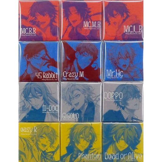 Hypnosis Mic: Division Rap Battle Gon Freecss & Others Square Can Badge C94 Limited All 12 Types Set Buttons [USED]