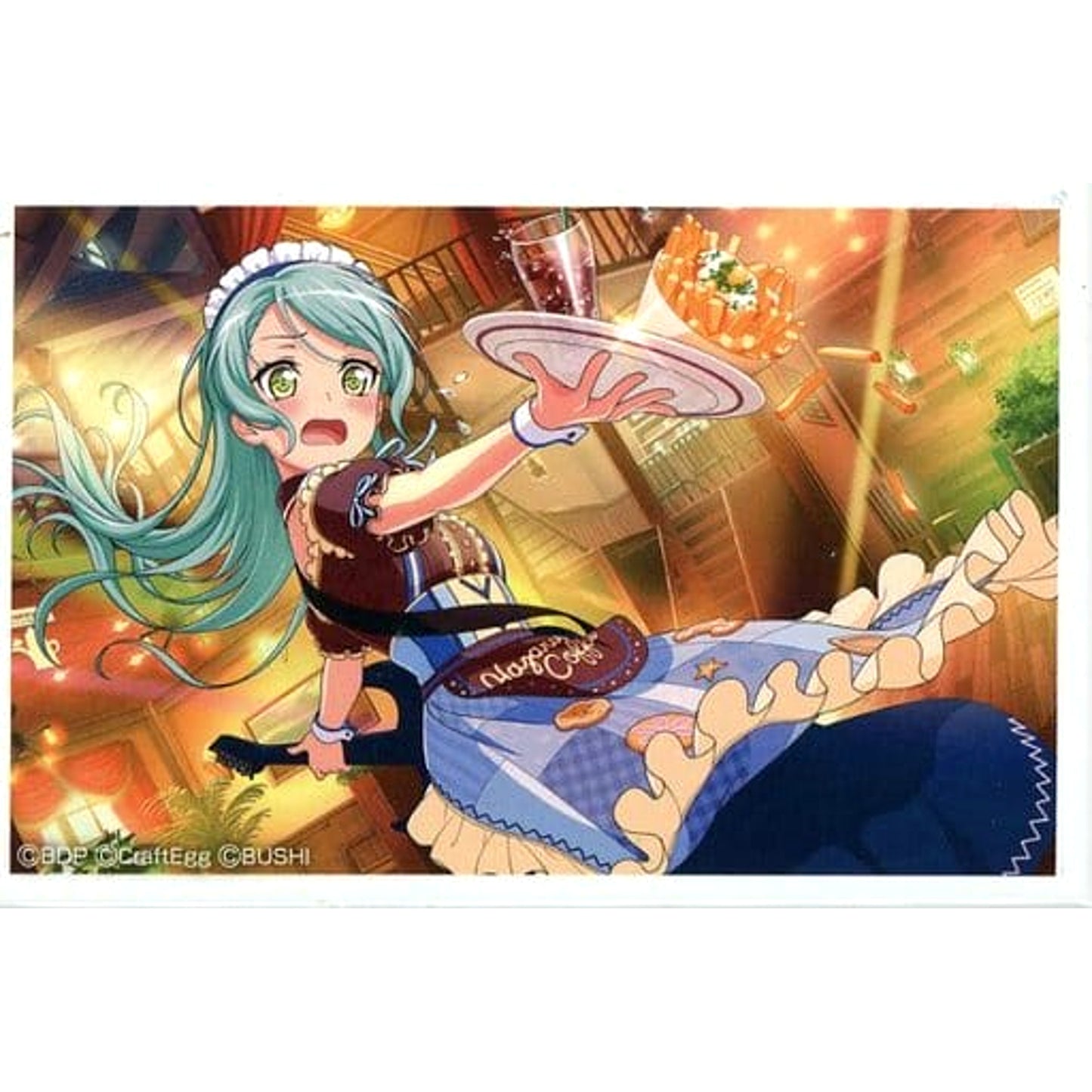 BanG Dream! Girls Band Party! Sayo Hikawa Square Can Badge Bang Dream! Girls Band Party! Cafe 2018 Limited Buttons [USED]