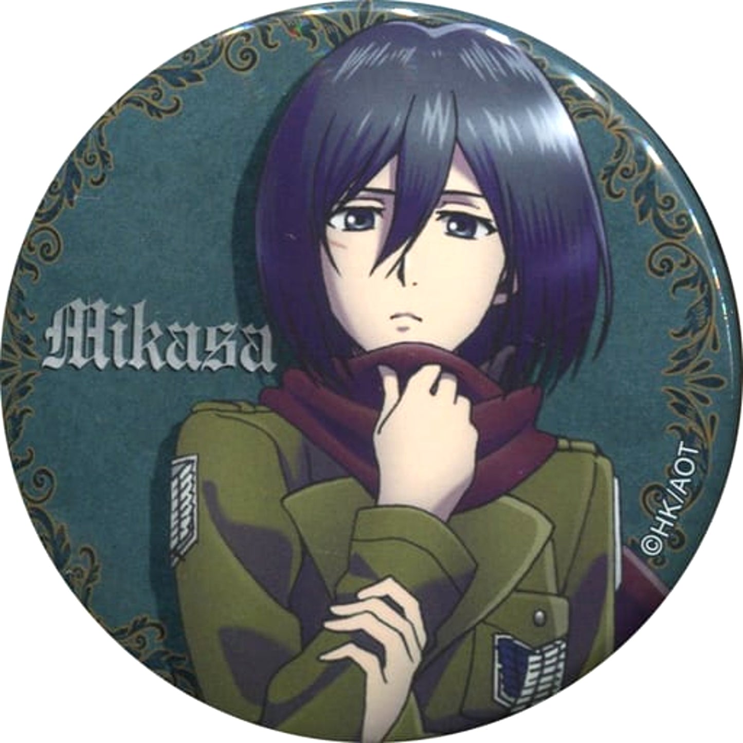 Mikasa Ackerman Attack on Titan Chara Badge Collection Anime Key Frame Exhibition Attack on Titan Animation Gallery Limited [USED]