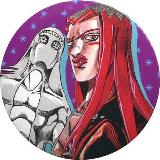 Leone Abbacchio Pink JoJo's Bizarre Adventure Part 5: Golden Wind Collection Button Hirohiko Araki Original Art Exhibition JOJO Ripple of Adventure Limited [USED]