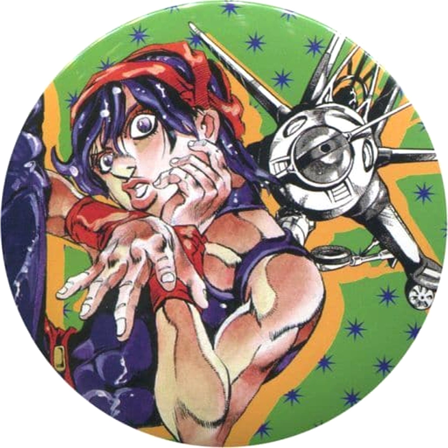 Narancia Ghirga JoJo's Bizarre Adventure Part 5: Golden Wind Collection Button Hirohiko Araki Original Art Exhibition JOJO Ripple of Adventure Limited [USED]