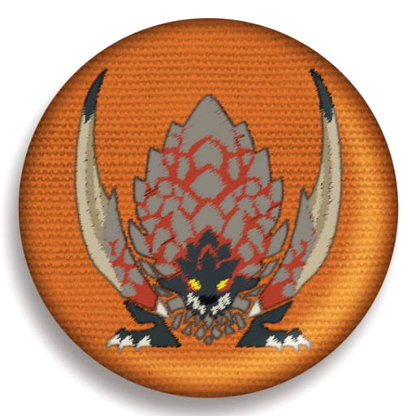 Monster Hunter: World Bazelgeuse Monster Icon Embroidery Can Badge Collection Buttons [USED]