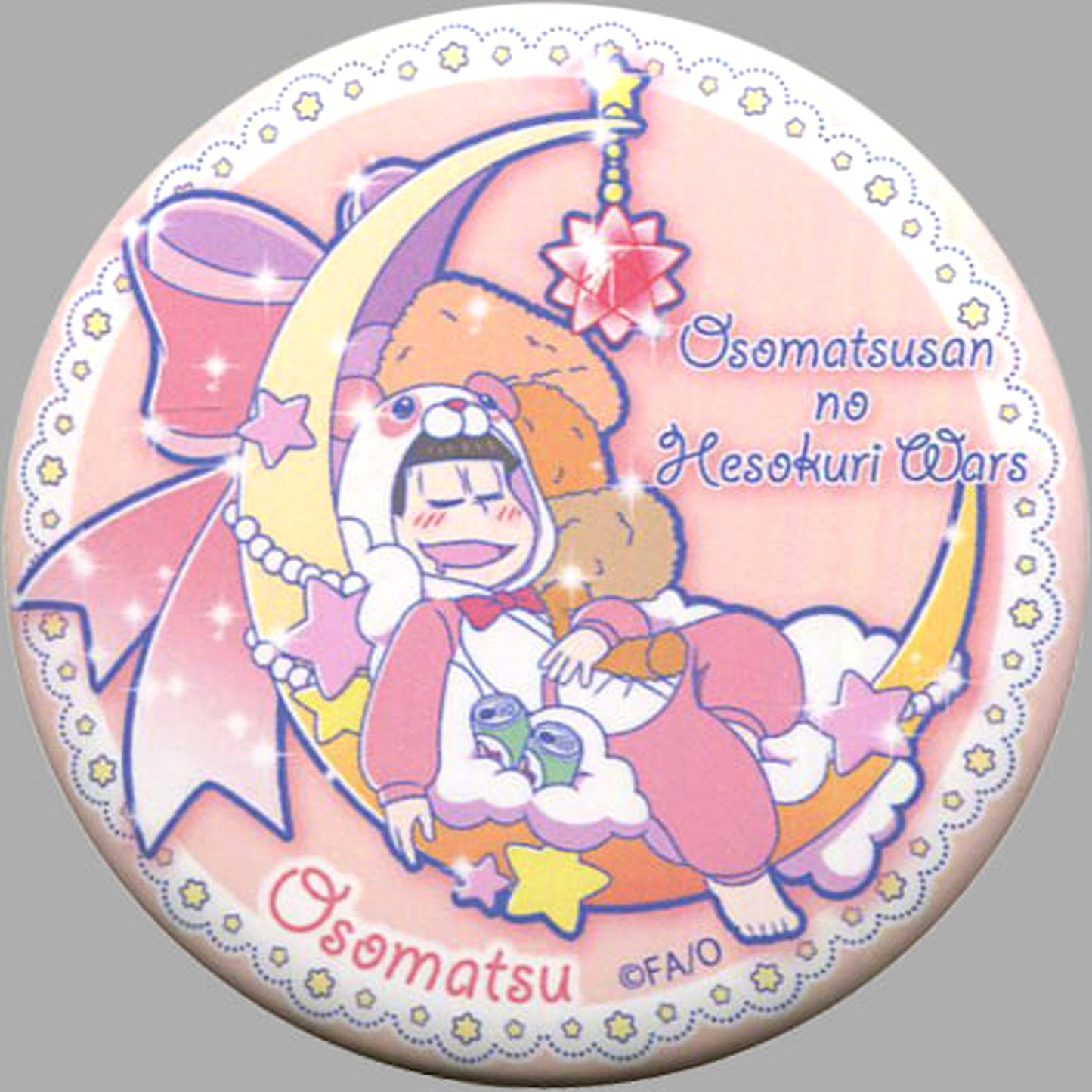 Osomatsu san no Hesokuri Wars Osomatsu Animal Pajamas Awakening 18 Trading Can Badge 2nd Term Special Event Fesmatsu-San '18 Limited Buttons [USED]